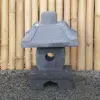 Product image 2 of the product “Japanese style Garden Lantern, made from Andesit Stone. Multipart. 40 cm Height, Roof is 30 cm width. ”